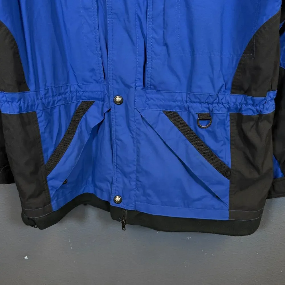 The North Face L men's blue/black EXTREME gear Ski jacket snowboarding vintage